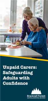 A screenshot of the unpaid carers leaflet